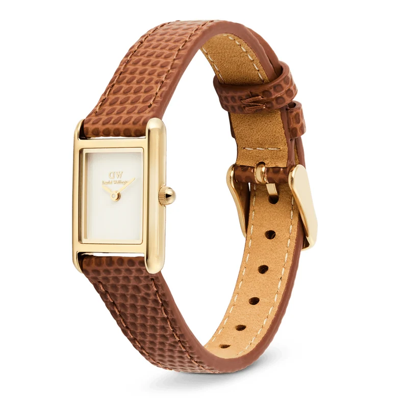Daniel Wellington Bound Mini Hellbraun Lizard Damen Uhr DW00100905