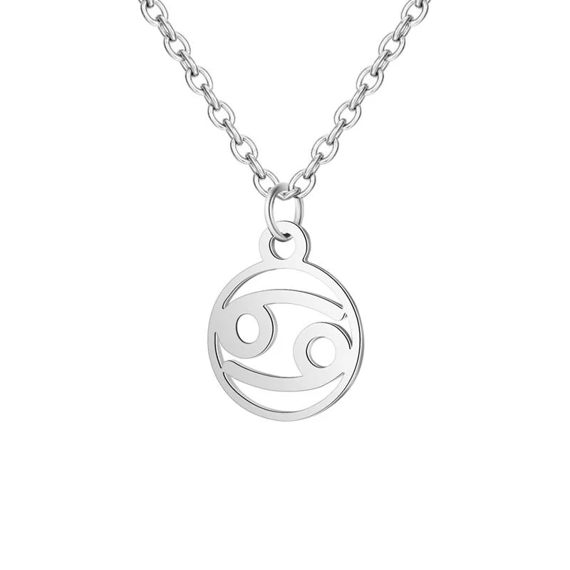 Sternzeichen Halskette Krebs – Silber Edelstahl