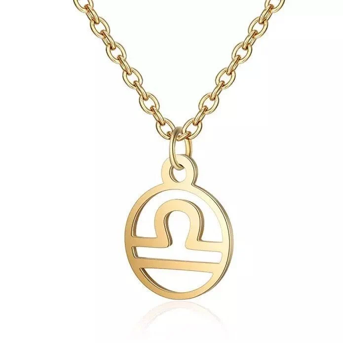 Sternzeichen Halskette – Waage goldfarben