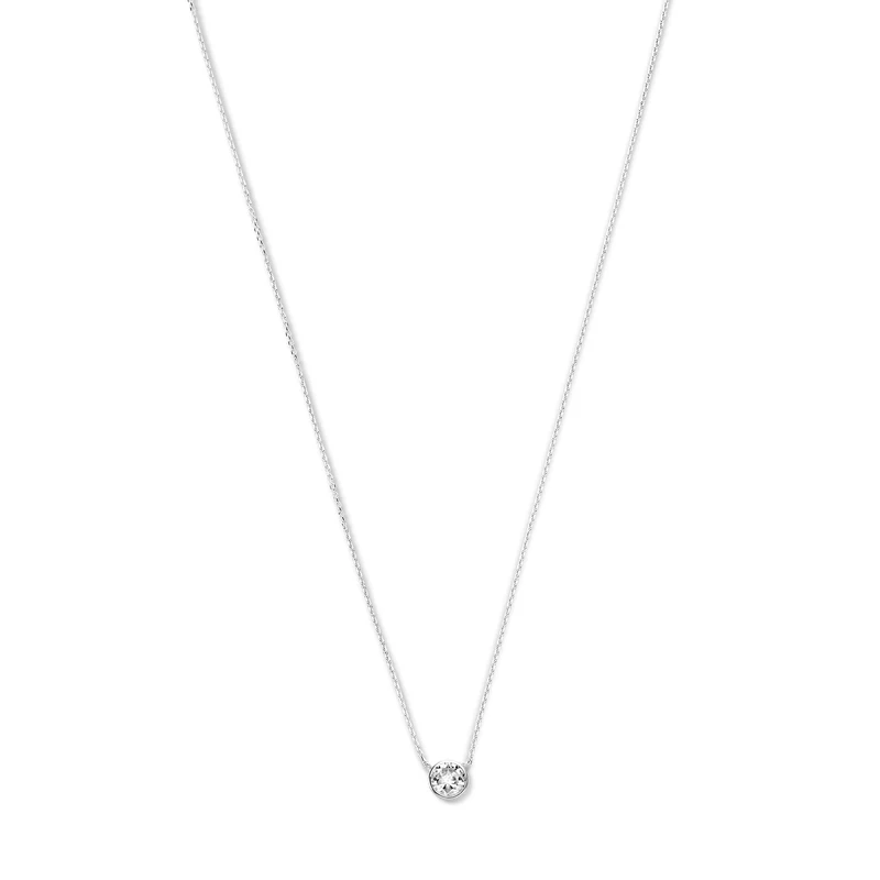 Violet Hamden Venus 925 Sterling Silberne Halskette mit Geburtsstein VH340009-JUL