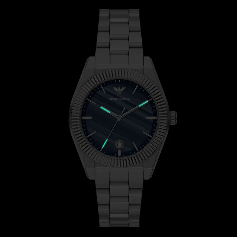 Emporio Armani Round Blue Dial Watch AR11758