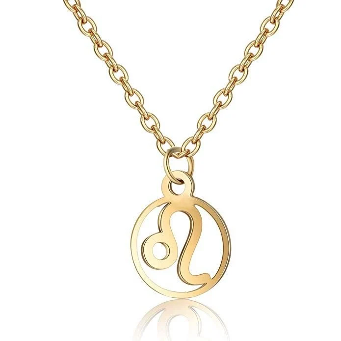 Sternzeichen Halskette – Löwe – goldfarben