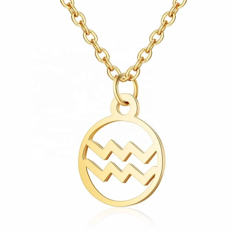 Sternzeichen Halskette – Wassermann – goldfarben