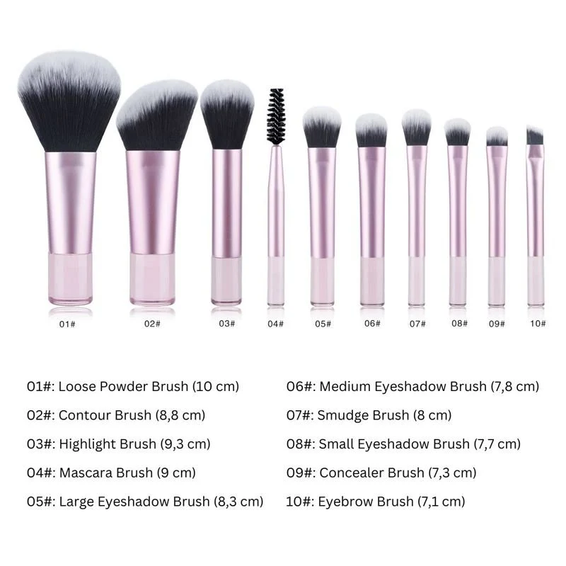 Technique PRO Petite Glow Pinsel-Reiseset - Rosa
