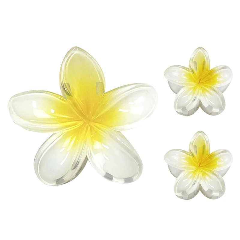 SOHO Moana Trio Haarspangen - Gelbe Plumeria