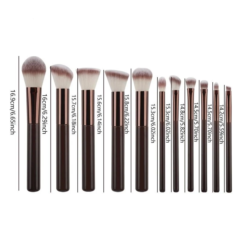 Technique PRO Chocolate Bronze Make-up-Pinselset – 11-teilig