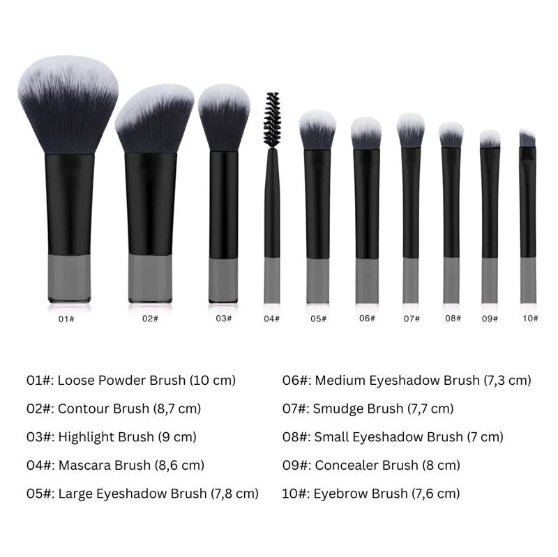 Technique PRO Petite Glow Brush Reiseset - Schwarz