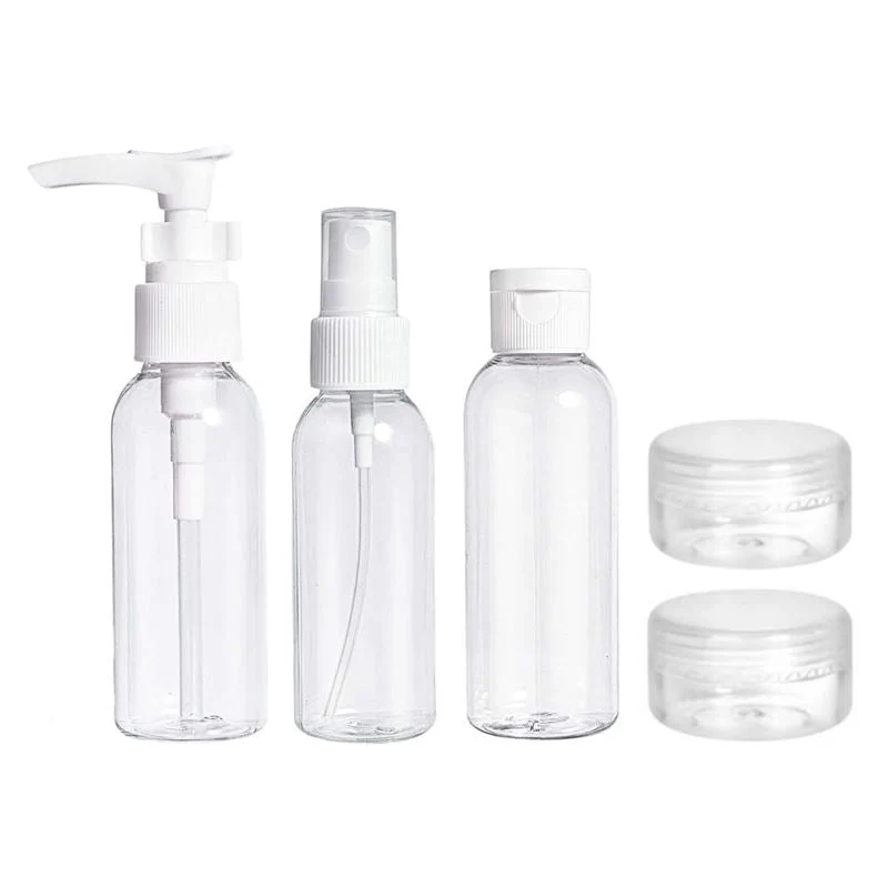 Reiseflaschen – 5er Set 50 ml für Handgepäck