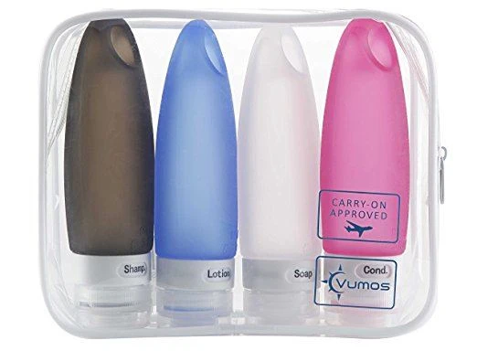 Silikon Reiseflaschen Set – 4 x 90 ml