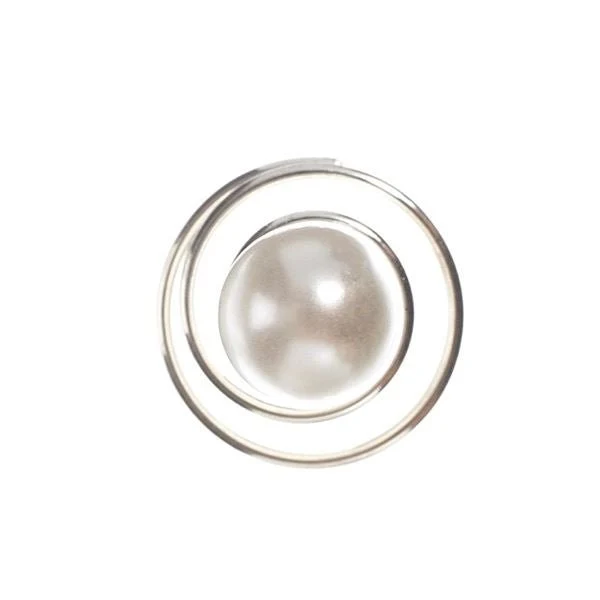 Spiralspange mit Perlen – 12er Pack Weiß von SOHO
