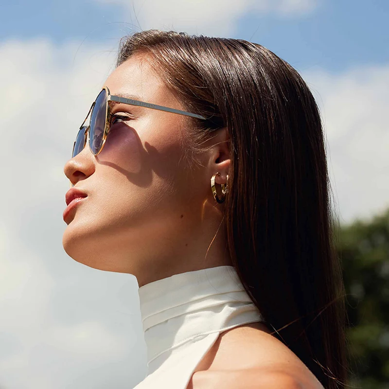 Isabel Bernard La Villette Ruby Goldfarbene Aviator Sonnenbrille IB400004-15-01