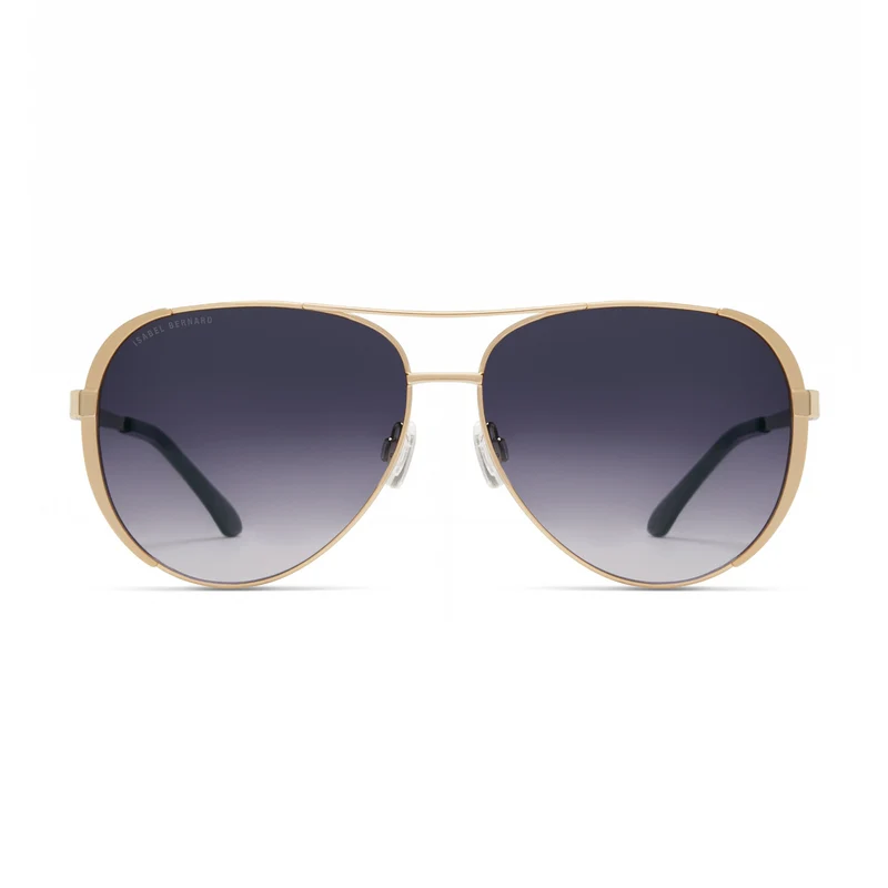 Isabel Bernard La Villette Ruby Goldfarbene Aviator Sonnenbrille IB400004-15-01