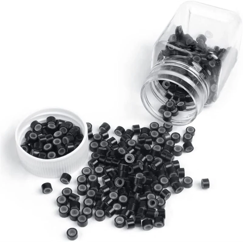 Microringe für Haarverlängerung – Schwarz 500er Pack