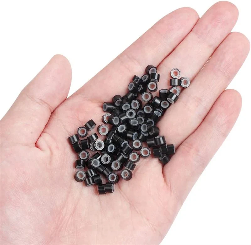 Microringe für Haarverlängerung – Schwarz 500er Pack