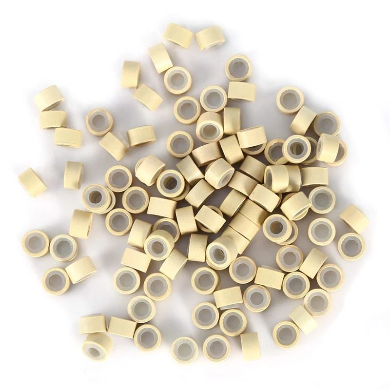 Microringe für Haarverlängerung – blond mit Silikon – 500er Pack