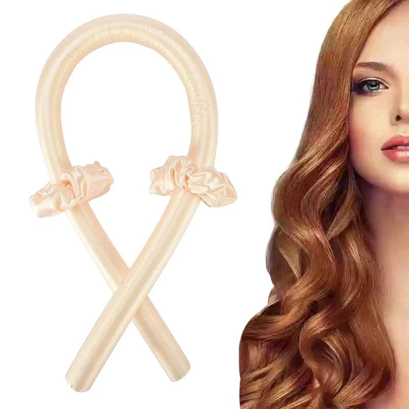 Lockenstyler ohne Hitze in Hellbeige von Fashiongirl