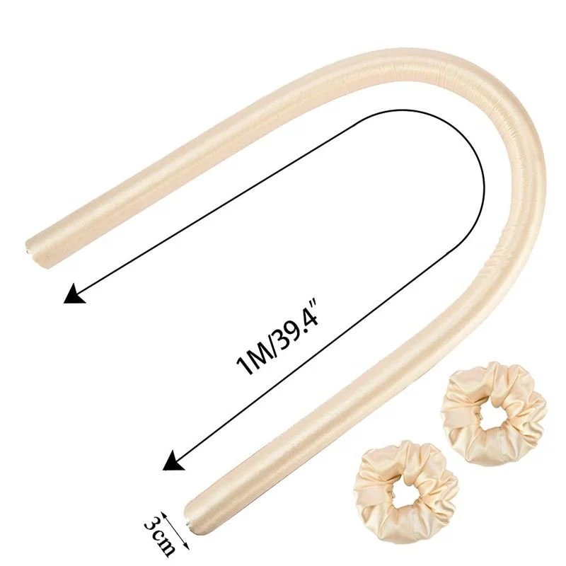 Lockenstyler ohne Hitze in Hellbeige von Fashiongirl