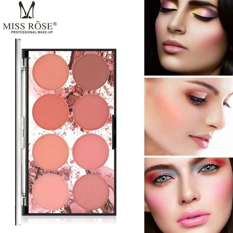 Matte Rouge Palette – Miss Rose Professional – 8 Farben