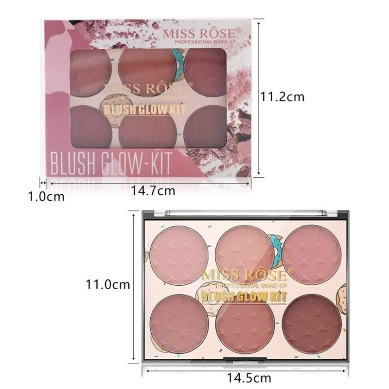 Blush-Set – Miss Rose Glow Kit mit 6 Farben