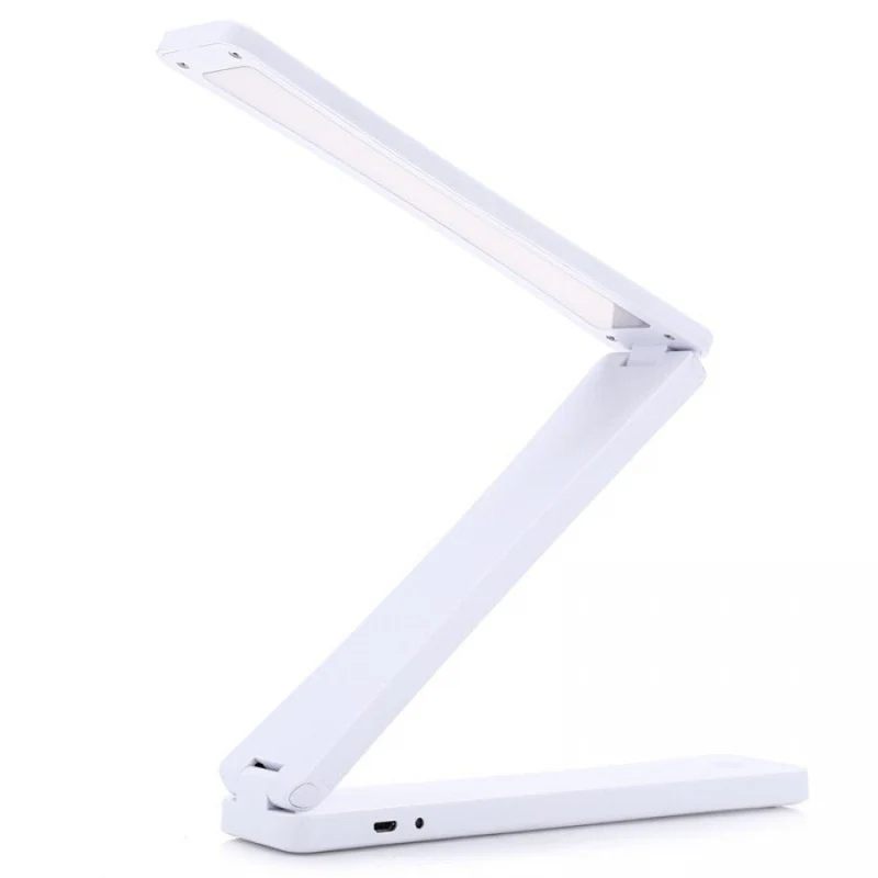 Batteriebetriebene LED-Lampe - Faltbare Schreibtischlampe - Weiß