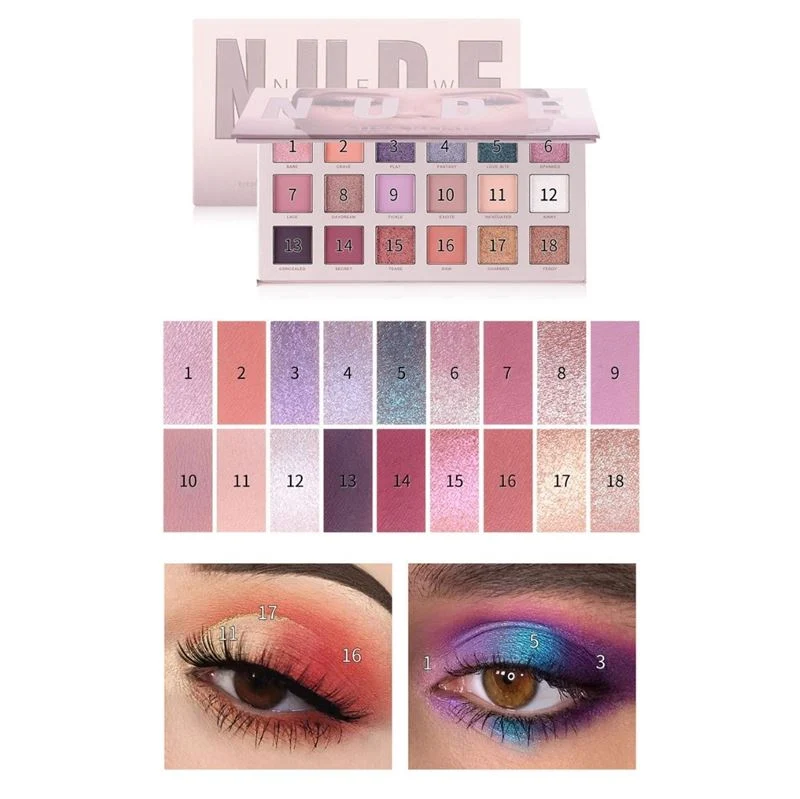 Miss Rose New Nude Lidschatten-Palette, Lidschatten – Chroma