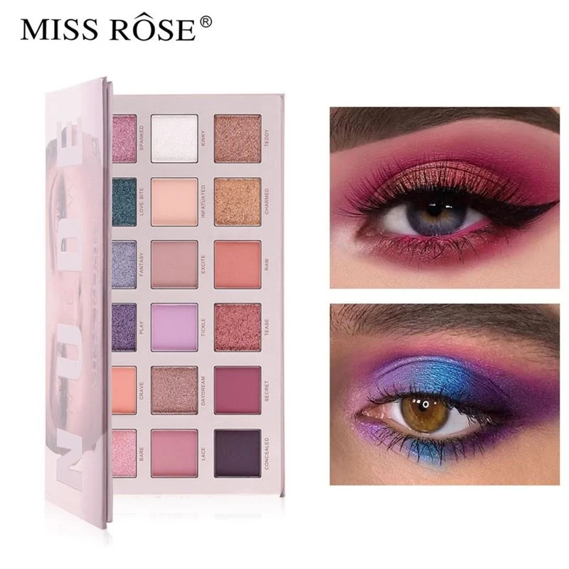 Miss Rose New Nude Lidschatten-Palette, Lidschatten – Chroma