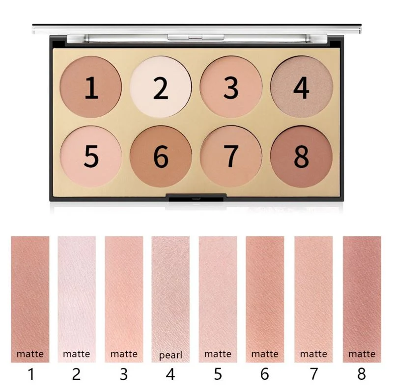 Miss Rose 3D Contour Palette – 8 Farben für Definition