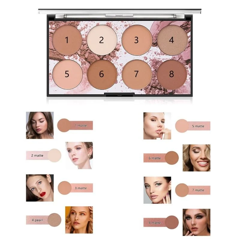 Miss Rose 3D Contour Palette – 8 Farben für Definition