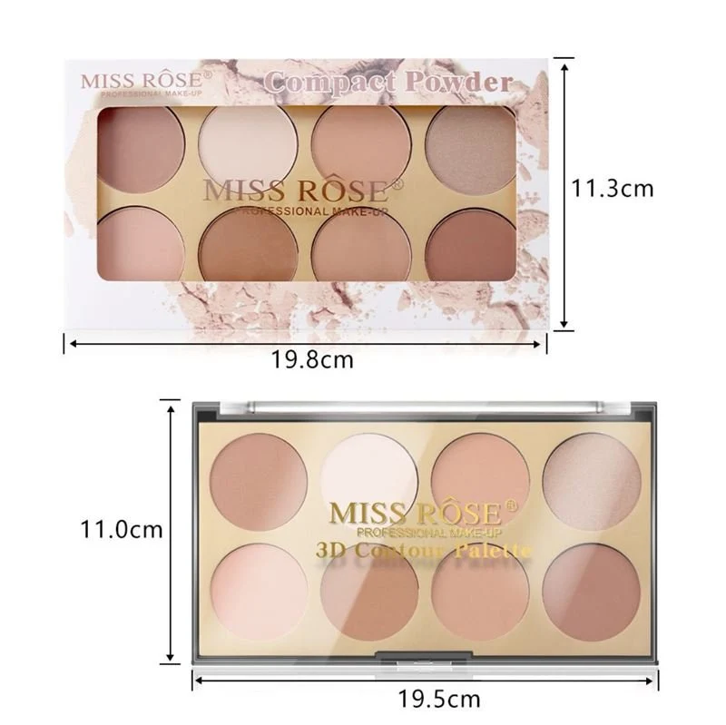 Miss Rose 3D Contour Palette – 8 Farben für Definition