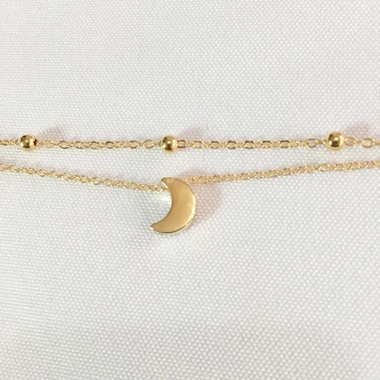Fußkette – Mond-Anhänger