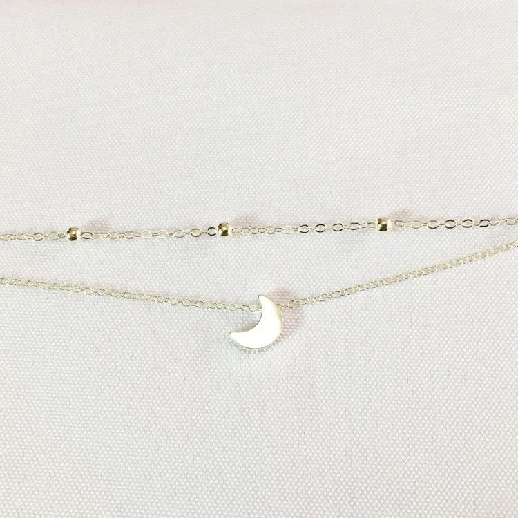 Fußkette – Mond-Anhänger