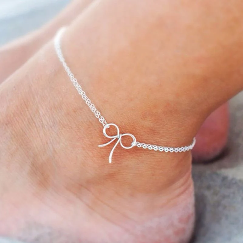 Fußkette mit Schleife – Zartes Design