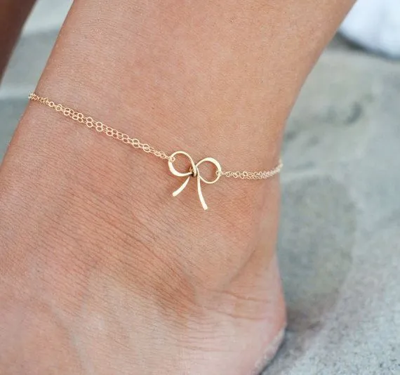 Fußkette mit Schleife – Zartes Design
