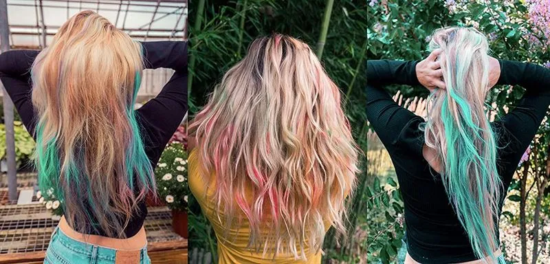 Haarkreide Stifte – 12er Set mit Regenbogenfarben