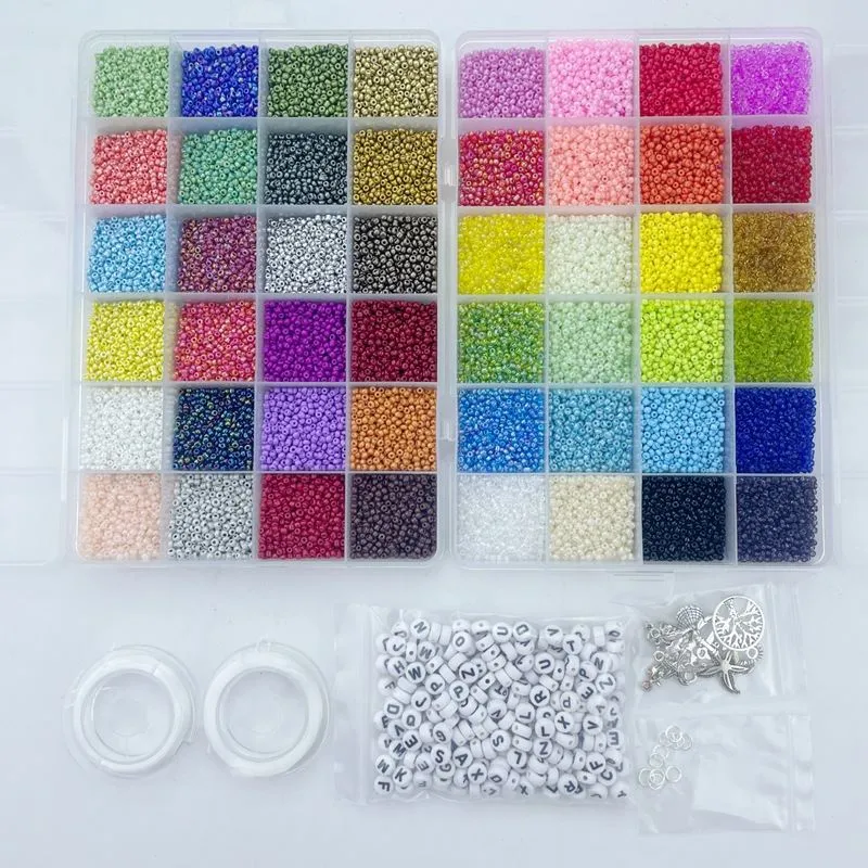 DIY Schmuckset – Rocailles Perlen Kit mit 35.000 Perlen