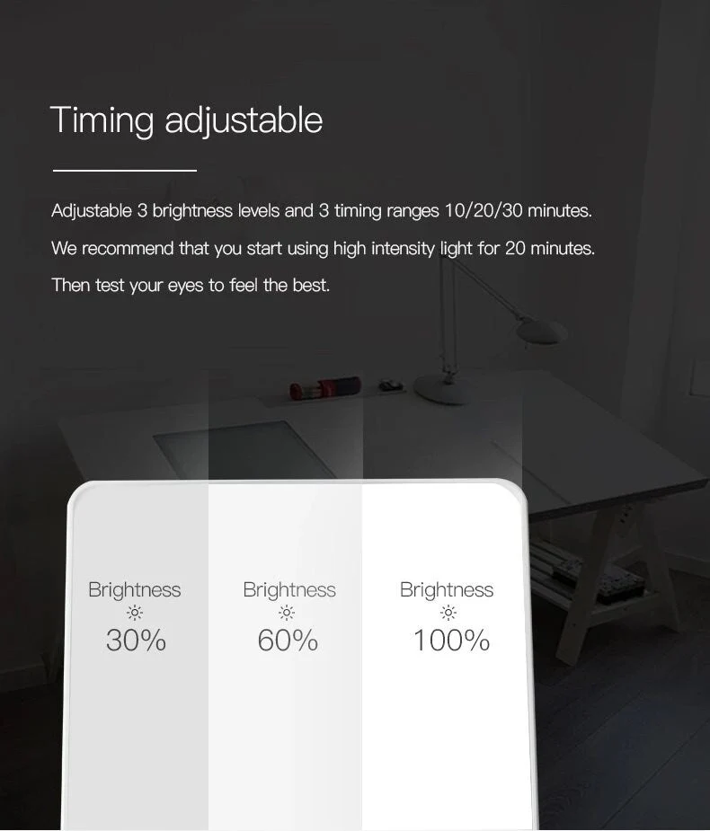 Lichttherapielampe 10.000 Lux LED