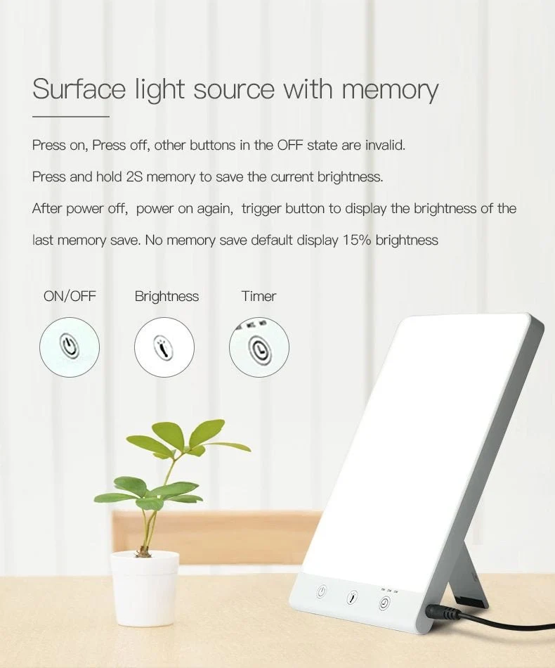 Lichttherapielampe 10.000 Lux LED