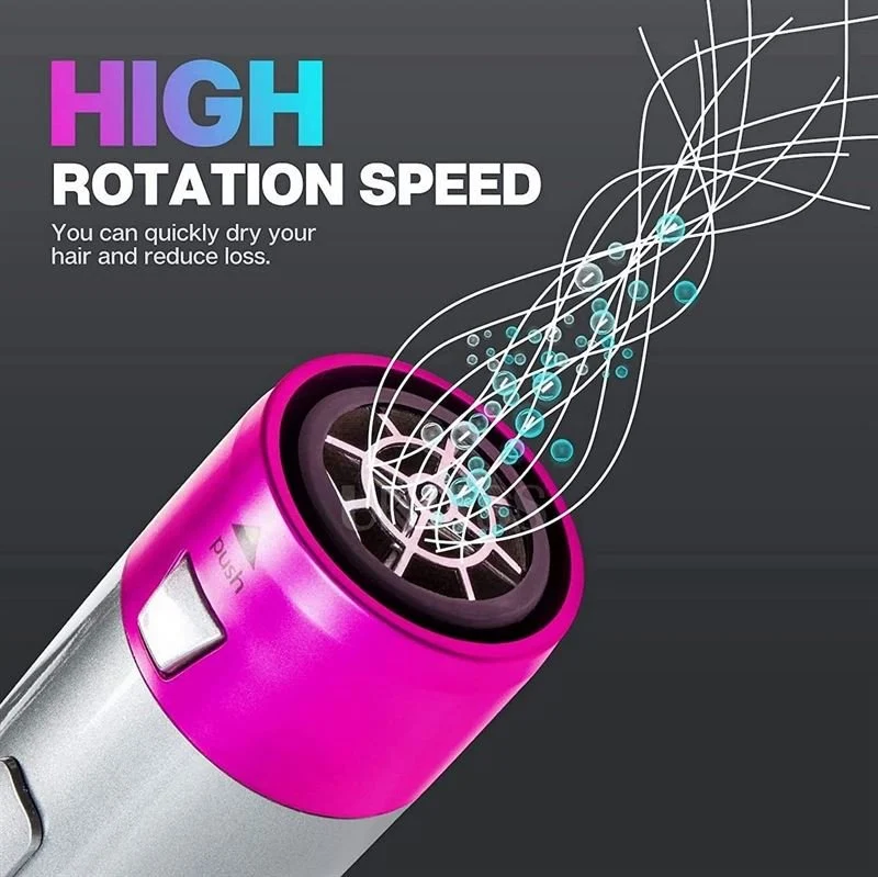 Hot Airstyler - Multistyler, 5-in-1-Set - Für Locken, Wellen, Glätten, Bürsten & Trocknen der Haare