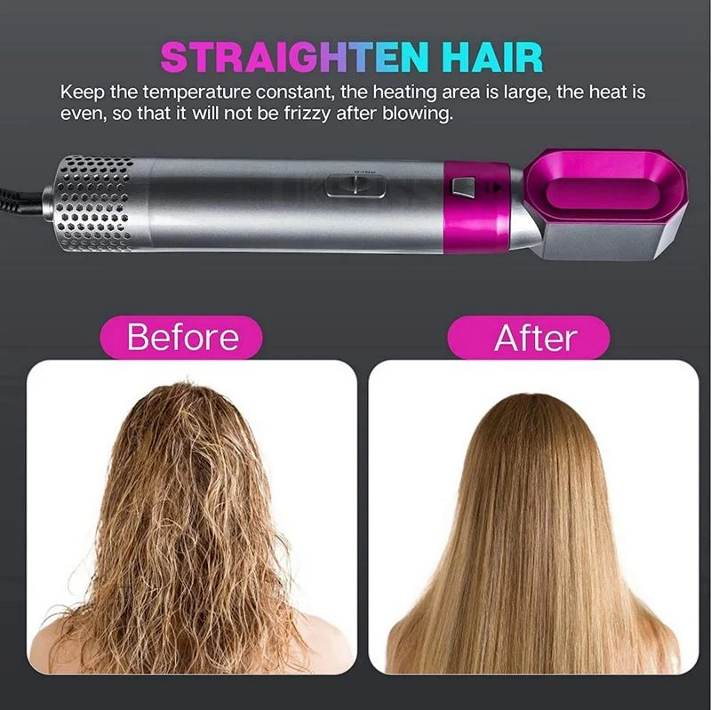 Hot Airstyler - Multistyler, 5-in-1-Set - Für Locken, Wellen, Glätten, Bürsten & Trocknen der Haare
