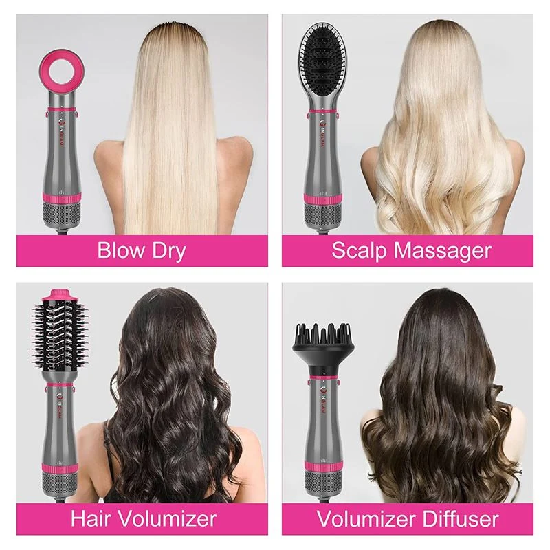 Hot Airstyler - Multistyler, 5-in-1-Set - Für Locken, Wellen, Glätten, Bürsten & Trocknen der Haare