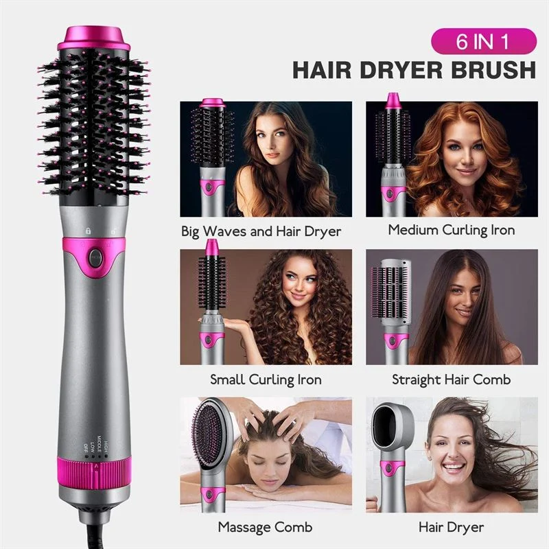Hot Airstyler - Multistyler, 5-in-1-Set - Für Locken, Wellen, Glätten, Bürsten & Trocknen der Haare