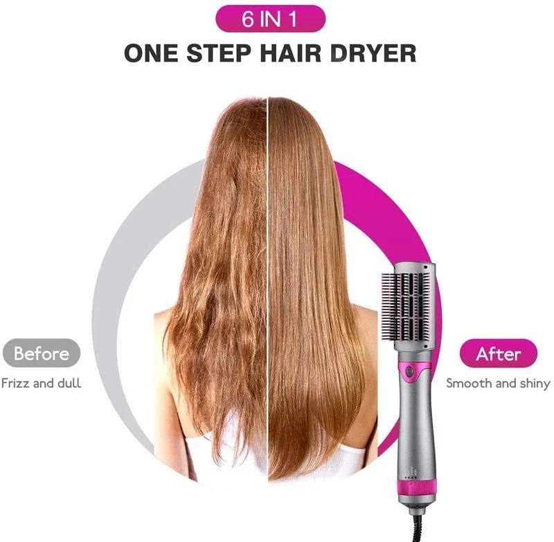 Hot Airstyler - Multistyler, 5-in-1-Set - Für Locken, Wellen, Glätten, Bürsten & Trocknen der Haare