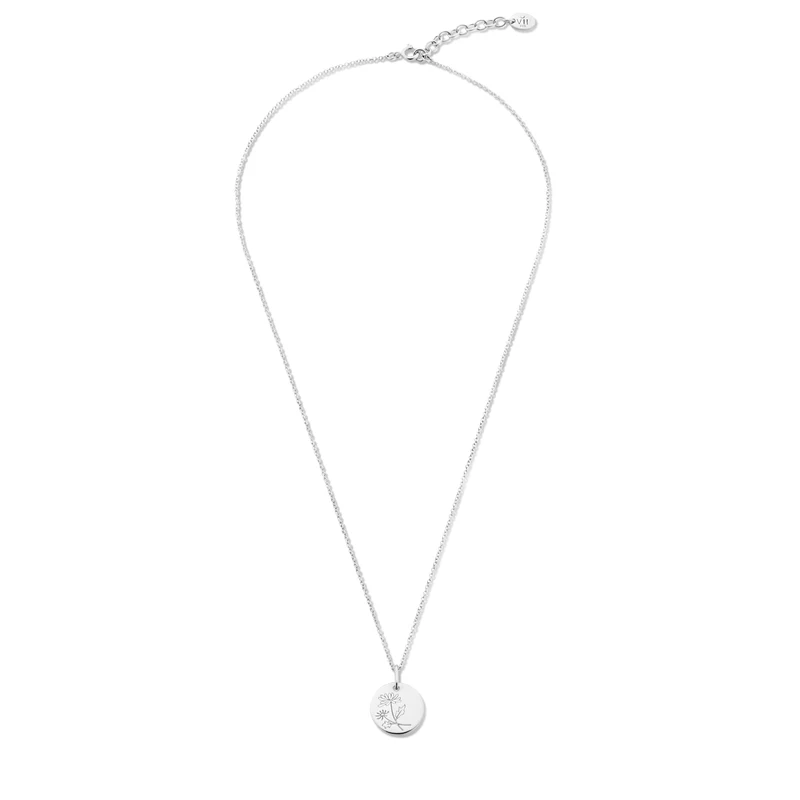 Violet Hamden Venus 925 Sterling Silberne Halskette mit Geburtsblume VH340026-JAN