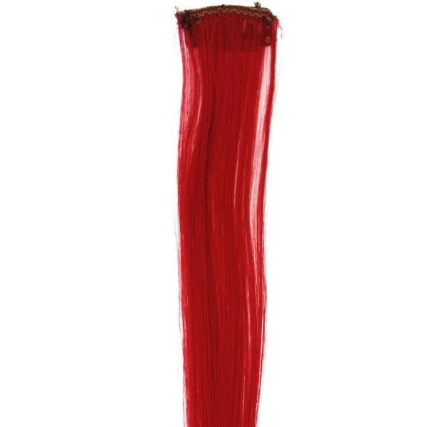 Pferdeschwanz-Haarverlängerung – Dunkelrot 50 cm