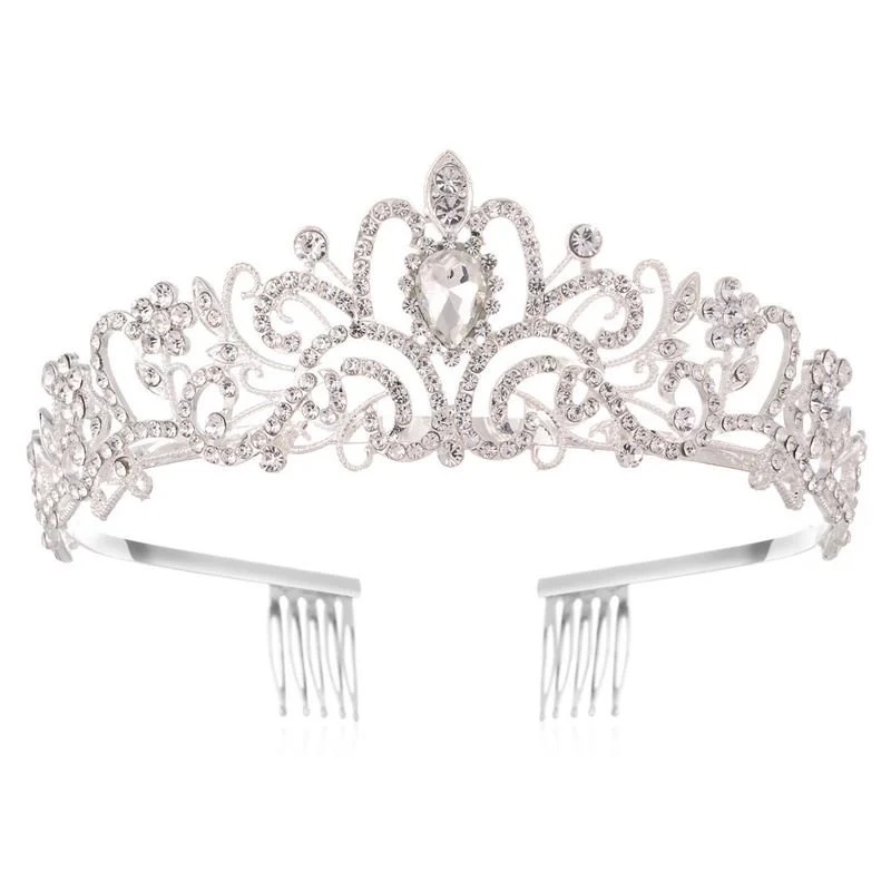 Prinzessinnen Diadem – Silber mit Strass