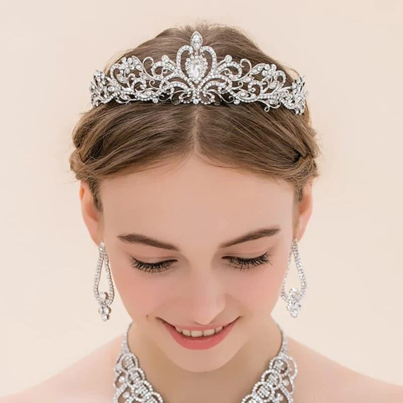 Prinzessinnen Diadem – Silber mit Strass