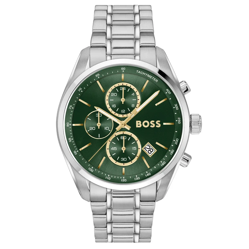 Hugo Boss Grand Prix 44 Silberne Herrenuhr HB1514266