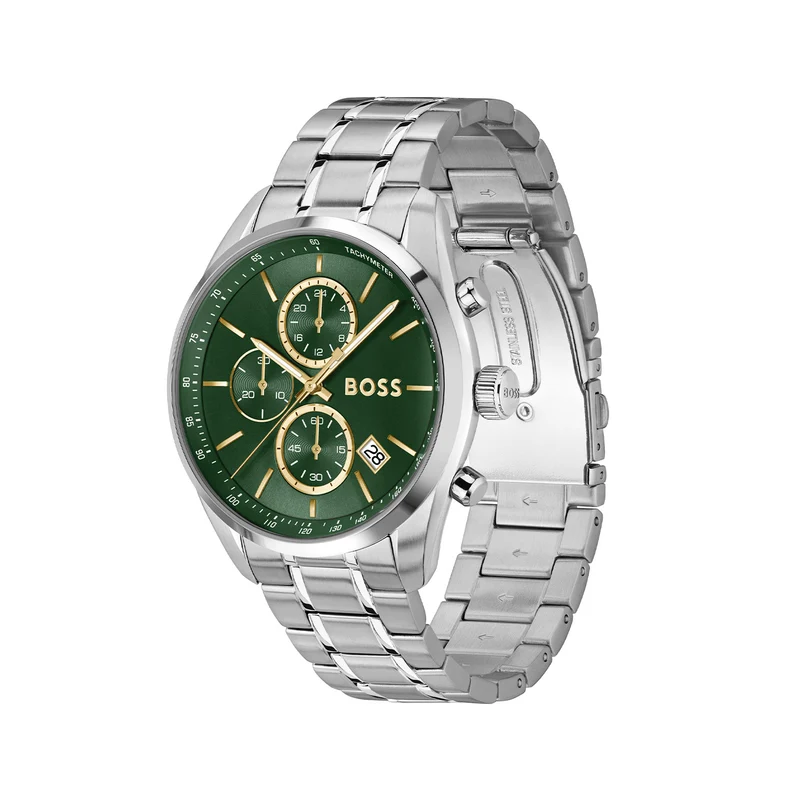 Hugo Boss Grand Prix 44 Silberne Herrenuhr HB1514266