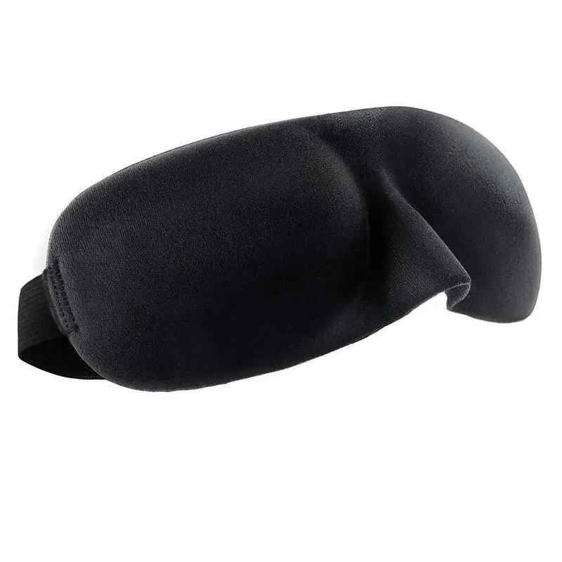 3D Schlafmaske – Schwarz mit ergonomischem Design