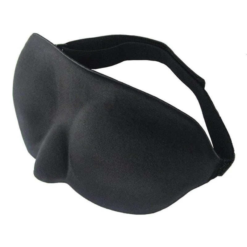 3D Schlafmaske – Schwarz mit ergonomischem Design